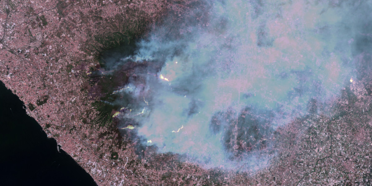 Image of Analisi temporale sull'area degli incendi del Vesuvio